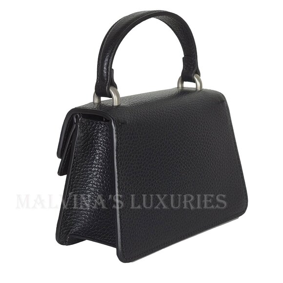 GUCCI BAG 752029 MINI DIONYSUS BLACK LEATHER w CRYSTAL TIGER TOTE - Picture 8 of 16